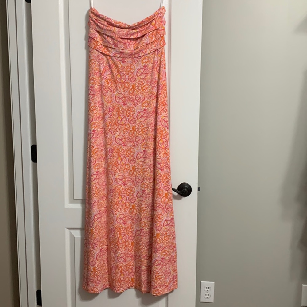 Lilly Pulitzer Strapless Maxi Dress